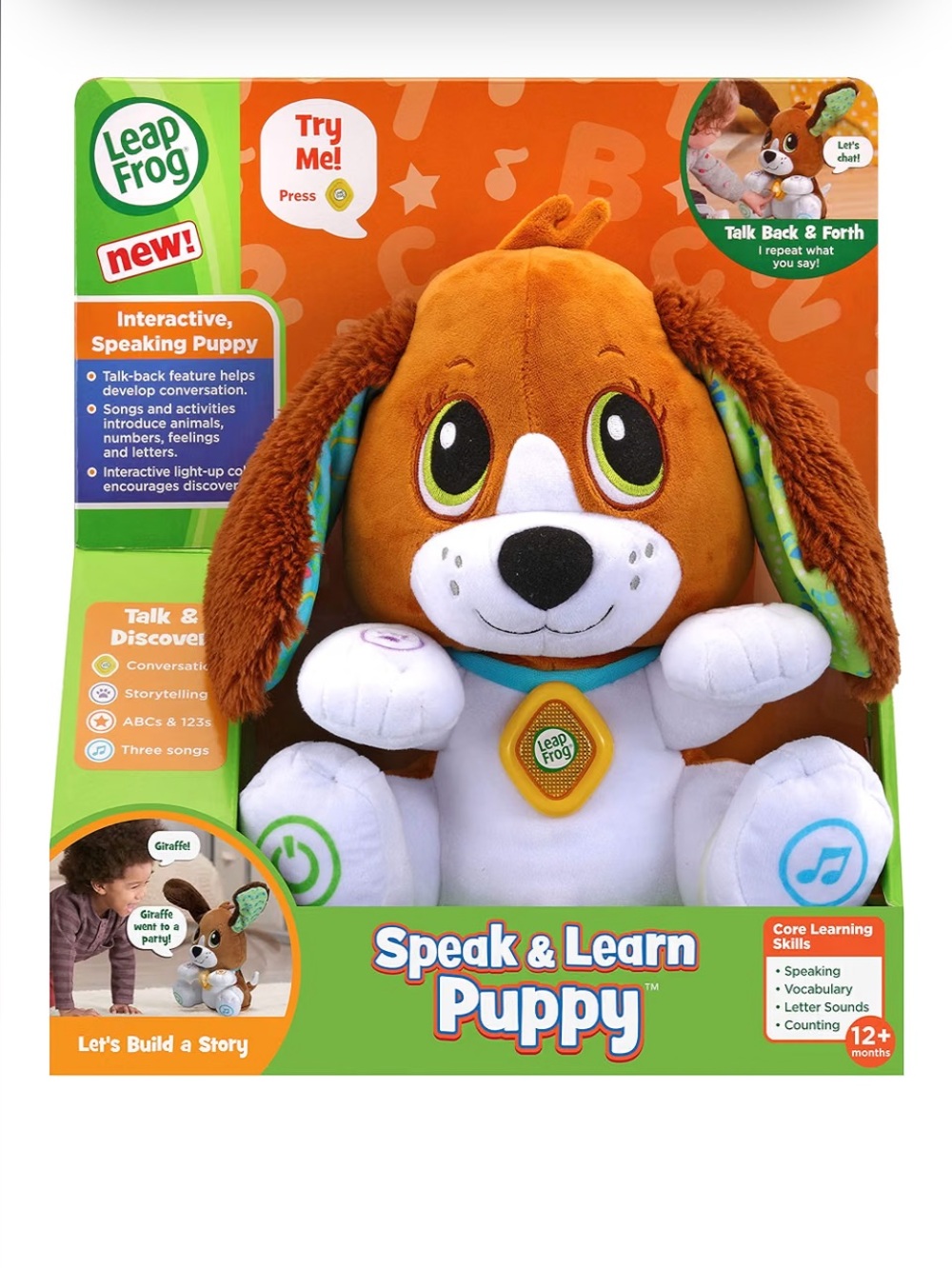 BRAND NEW baby toddler leap frog speak & learn puppy toy 12+ months